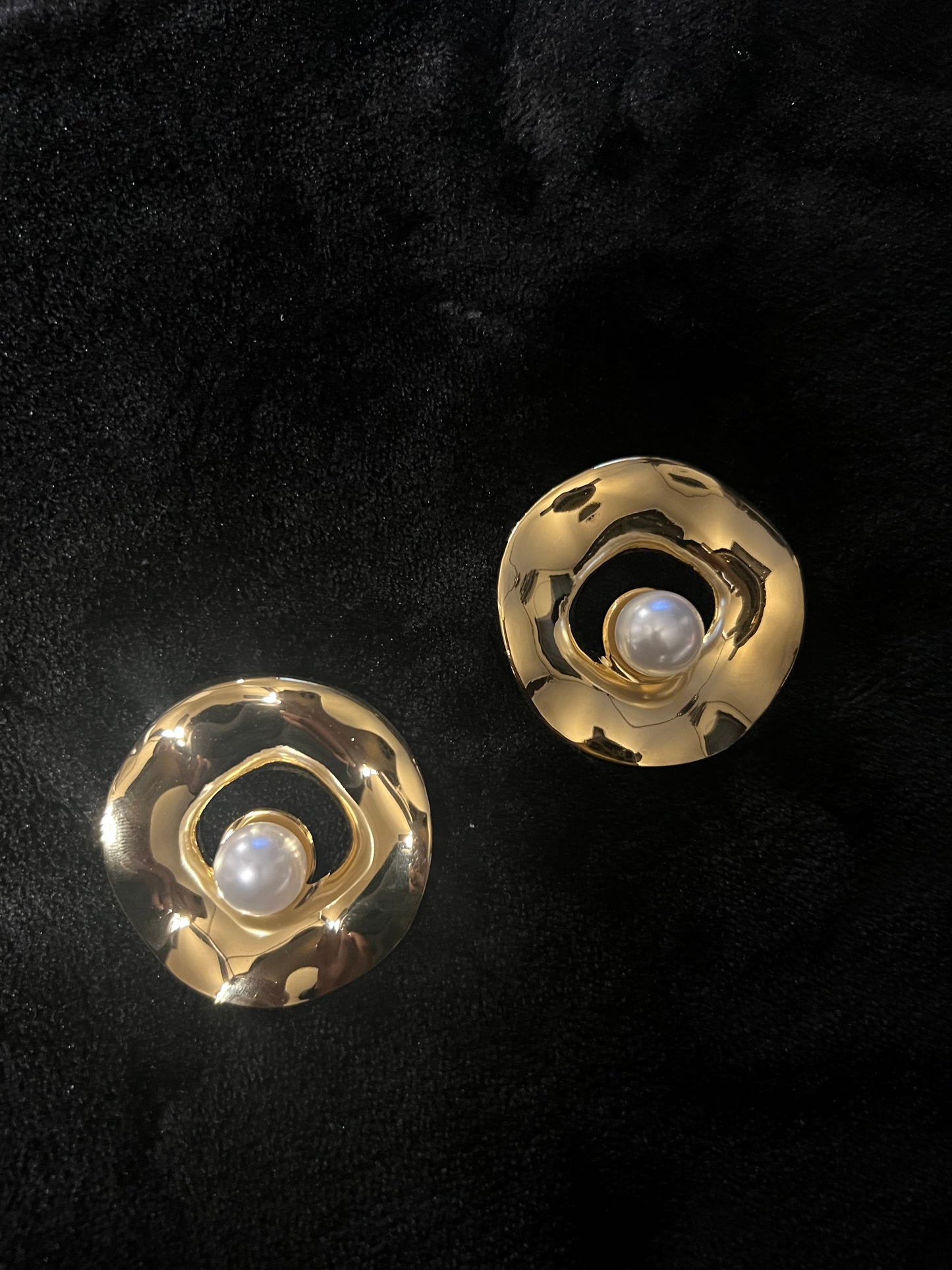 Golden Halo Statement Earrings