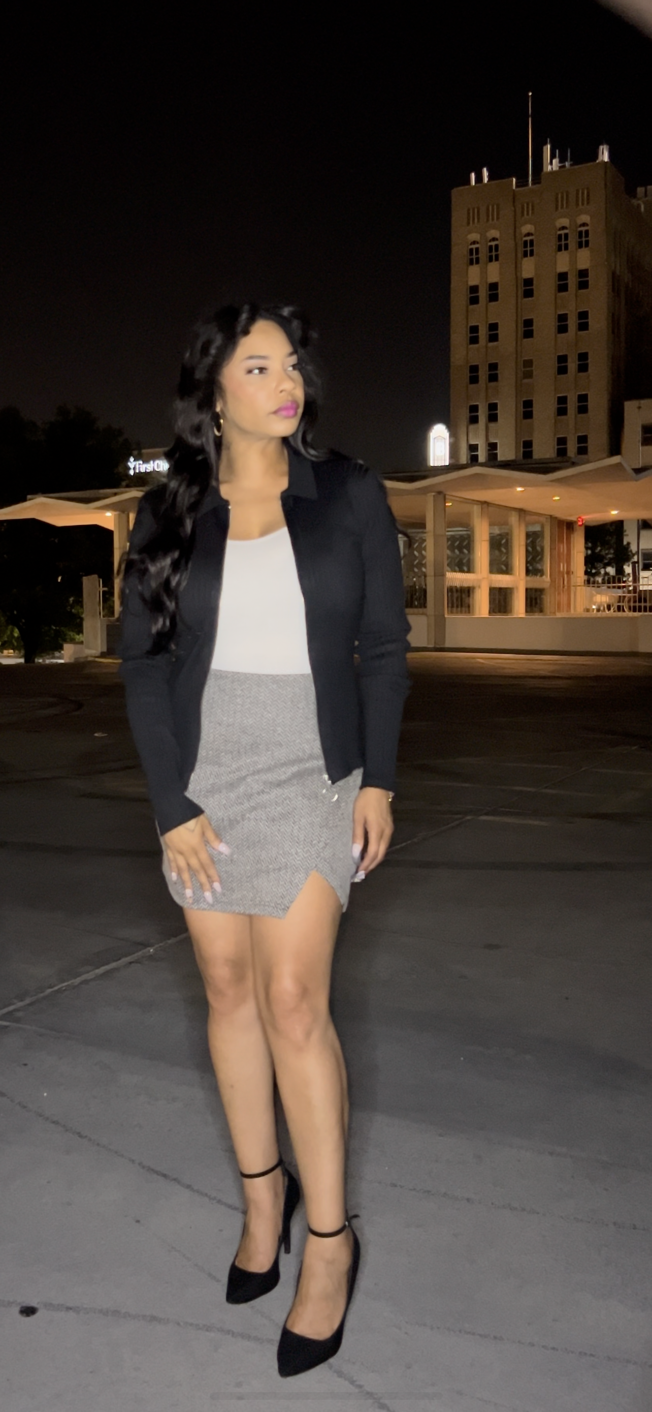 “WORK BAE” MINI SKIRT