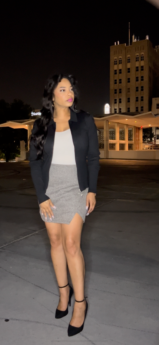 “WORK BAE” MINI SKIRT