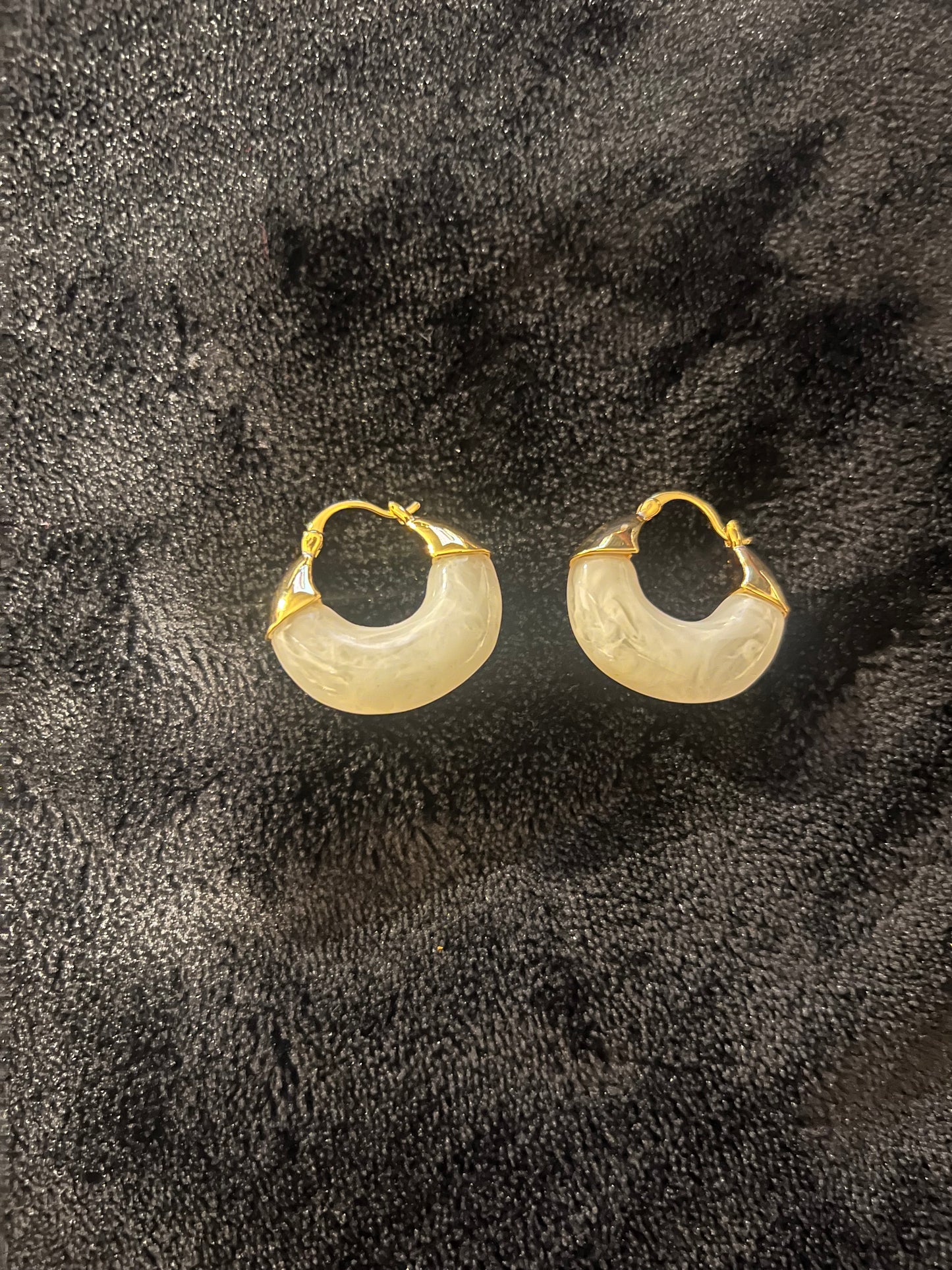 Golden Veil Hoop Earrings