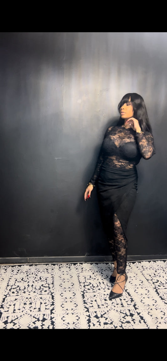 “VERY DEMURE” WRAP MIDI SKIRT